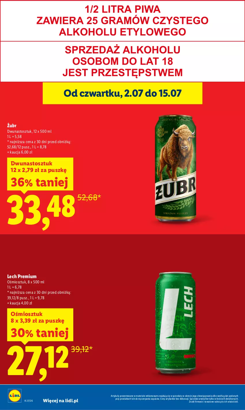 Gazetka promocyjna Lidl - Gazetka ważna od 2.07 do 4.07 - ważna 02.07 do 04.07.2026 - strona 22 - produkty: Lech Premium