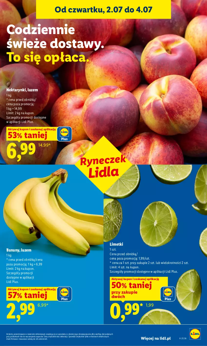 Gazetka promocyjna Lidl - Gazetka ważna od 2.07 do 4.07 - ważna 02.07 do 04.07.2026 - strona 35 - produkty: Banany, Nektar