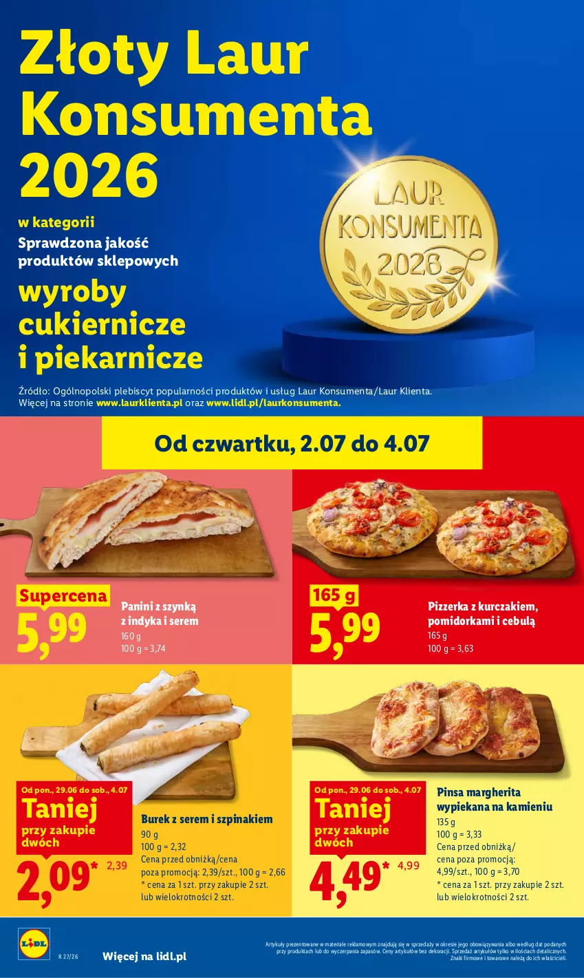 Gazetka promocyjna Lidl - Gazetka ważna od 2.07 do 4.07 - ważna 02.07 do 04.07.2026 - strona 46 - produkty: Cukier, Kurczak, Laur, Orka, Ser, Szpinak