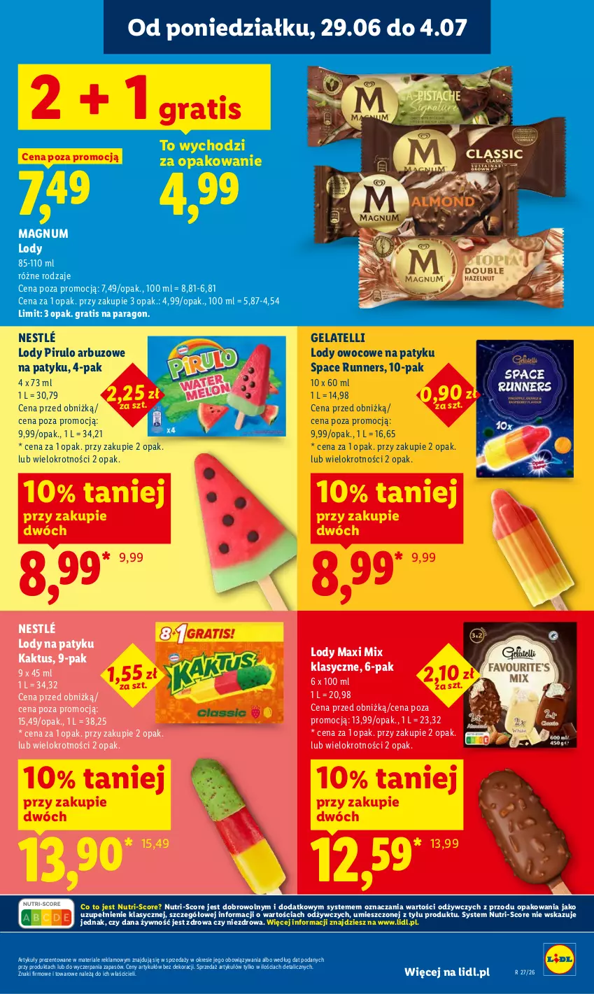 Gazetka promocyjna Lidl - Gazetka ważna od 2.07 do 4.07 - ważna 02.07 do 04.07.2026 - strona 57 - produkty: Arbuz, Gra, Kaktus, Lody, Nestlé