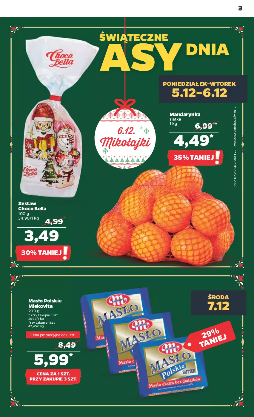 Gazetka promocyjna Netto - Artykuły spożywcze - ważna 05.12 do 11.12.2022 - strona 3 - produkty: Bell, Bella, Masło, Mleko, Mlekovita, Siatka