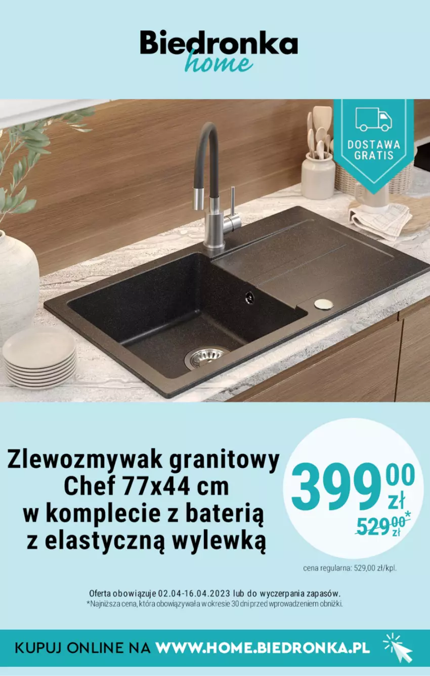 Gazetka promocyjna Biedronka - Biedronka Home - Gazetka - Biedronka.pl - ważna 02.04 do 29.04.2023 - strona 4 - produkty: Gra, Zlew, Zlewozmywak