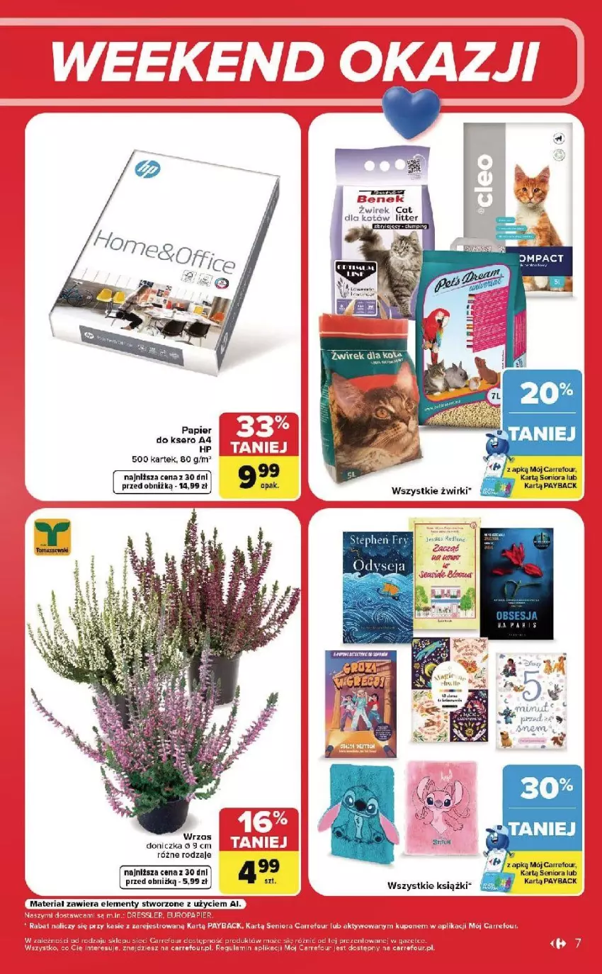 Gazetka promocyjna Carrefour - Gazetka Carrefour, Market w SUMIE od czwartku WEEKEND OKAZJI - ważna 03.09 do 05.09.2026 - strona 7 - produkty: Fa, HP, Papier, Ser