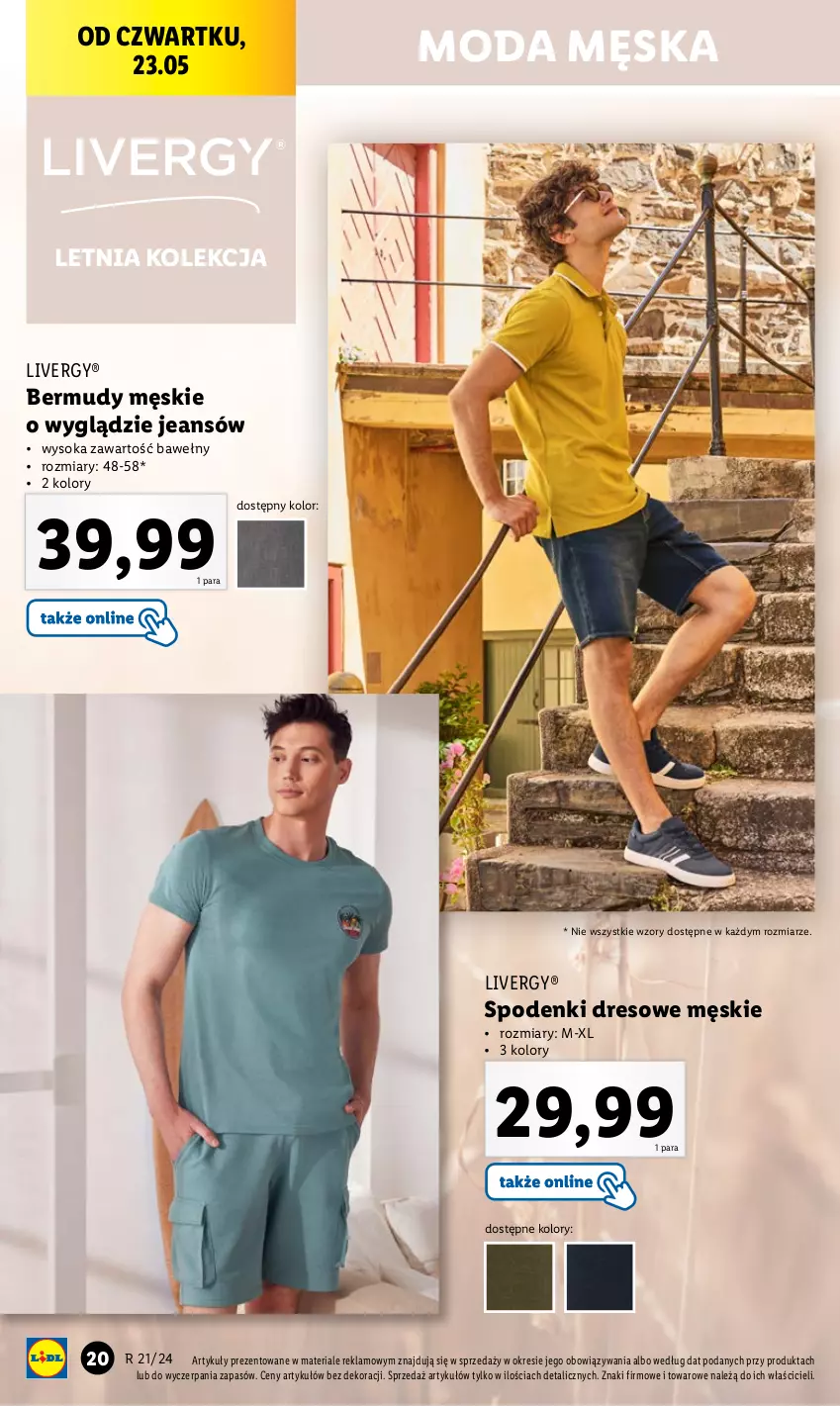 Gazetka promocyjna Lidl - GAZETKA - ważna 20.05 do 25.05.2024 - strona 22 - produkty: Bermudy, Dada, Dres, Moda, Sok