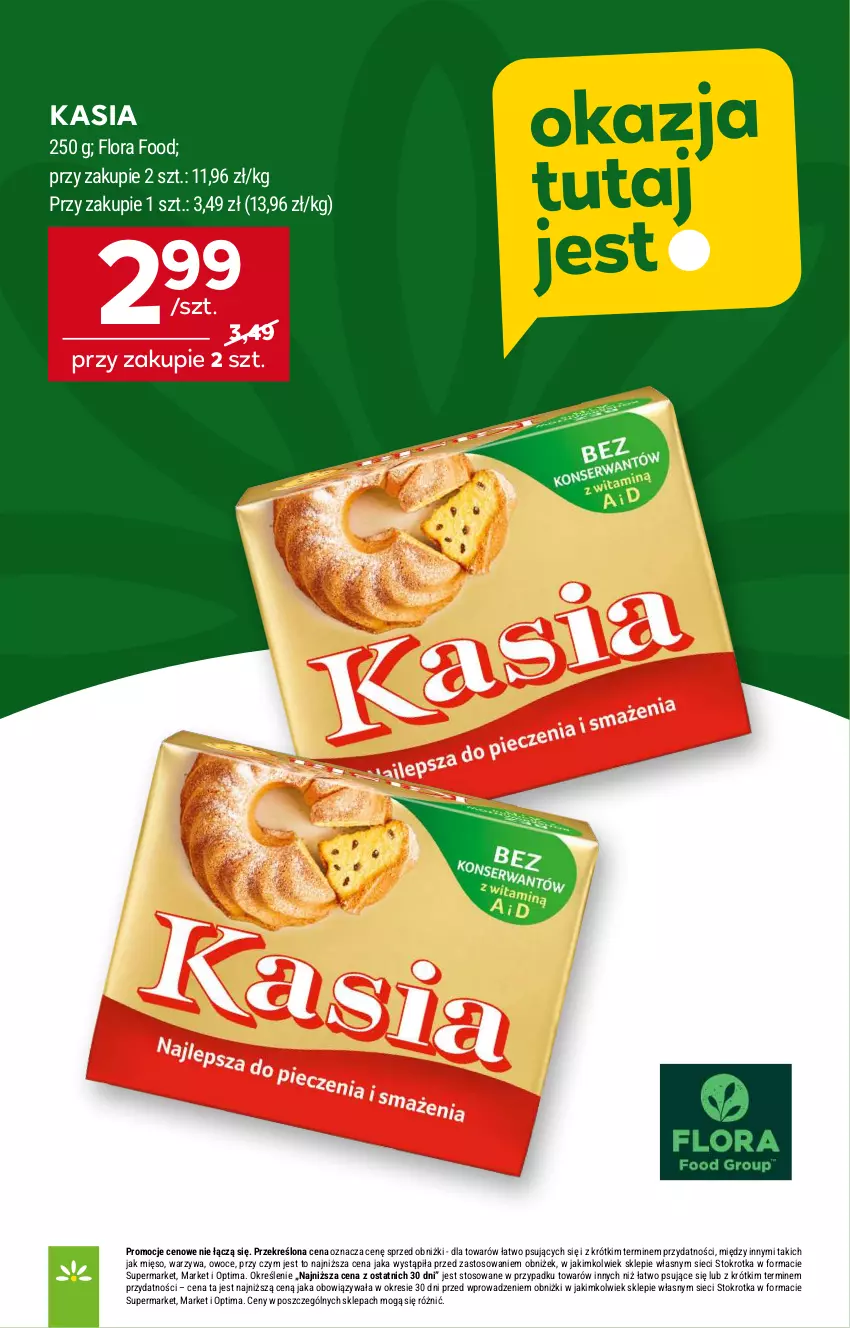 Gazetka promocyjna Stokrotka - Supermarket - ważna 21.05 do 27.05.2026 - strona 30 - produkty: Flora, Kasia, Mięso, Optima, Owoce, Warzywa