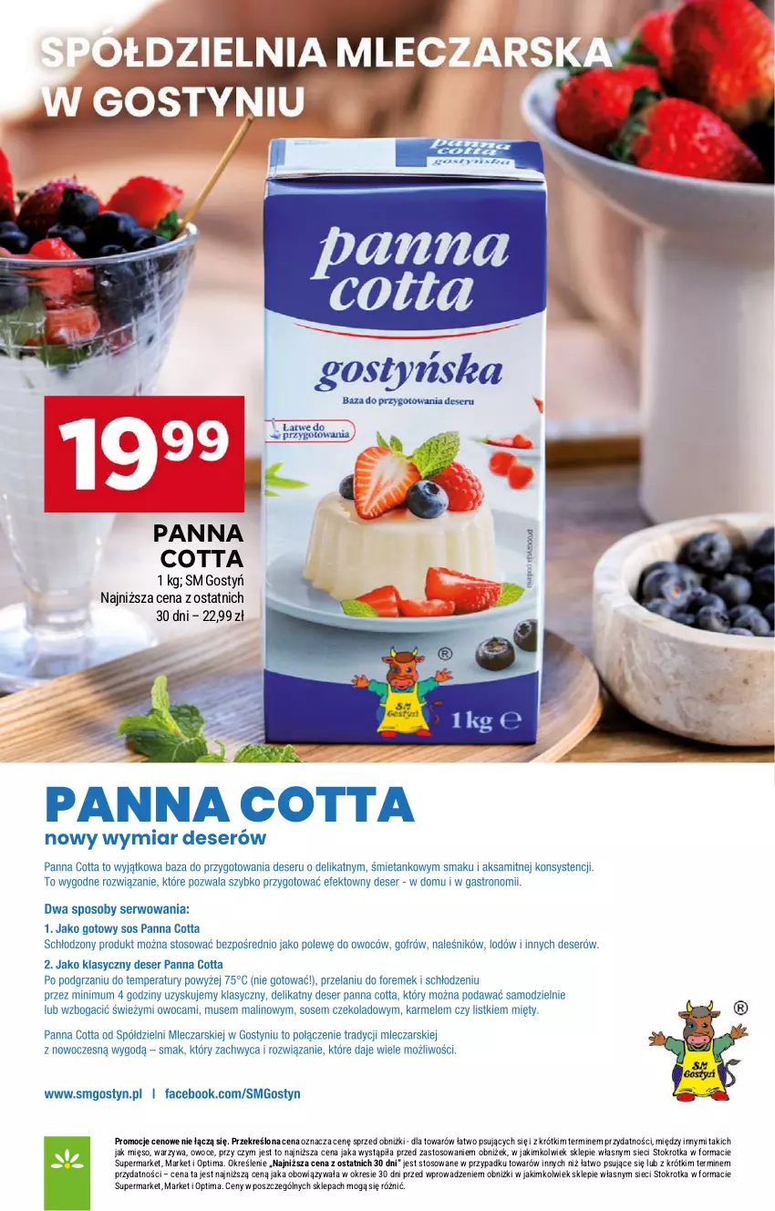 Gazetka promocyjna Stokrotka - Supermarket - ważna 21.05 do 27.05.2026 - strona 31 - produkty: Mięso, Optima, Owoce, Panna cotta, Warzywa