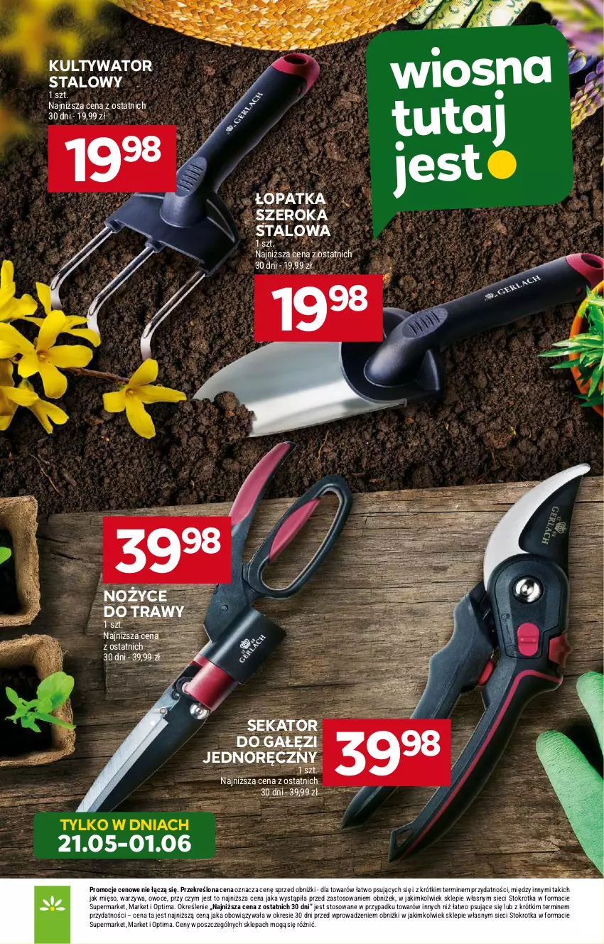 Gazetka promocyjna Stokrotka - Supermarket - ważna 21.05 do 27.05.2026 - strona 51 - produkty: Mięso, Noż, Nożyce, Optima, Owoce, Sekator, Warzywa
