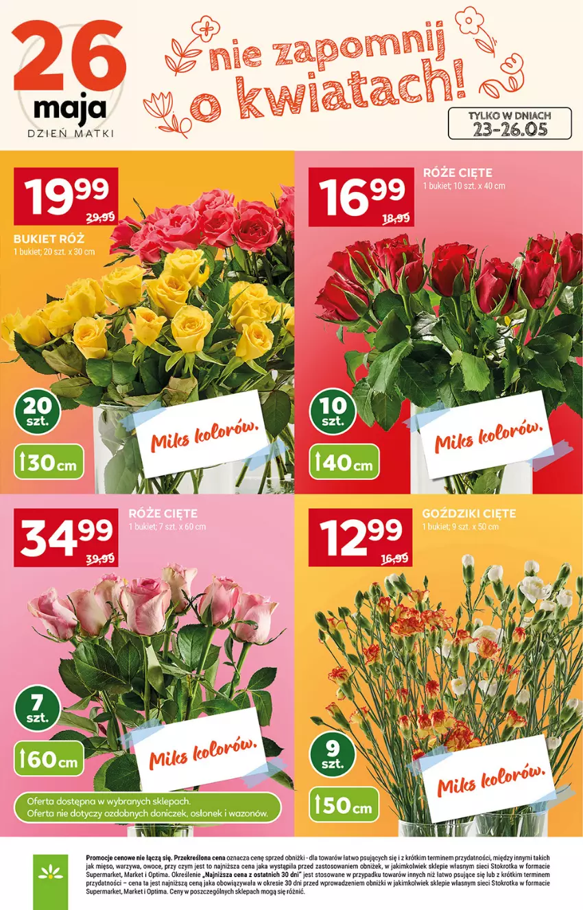 Gazetka promocyjna Stokrotka - Supermarket - ważna 21.05 do 27.05.2026 - strona 9 - produkty: Mięso, Optima, Owoce, Warzywa, Wazon