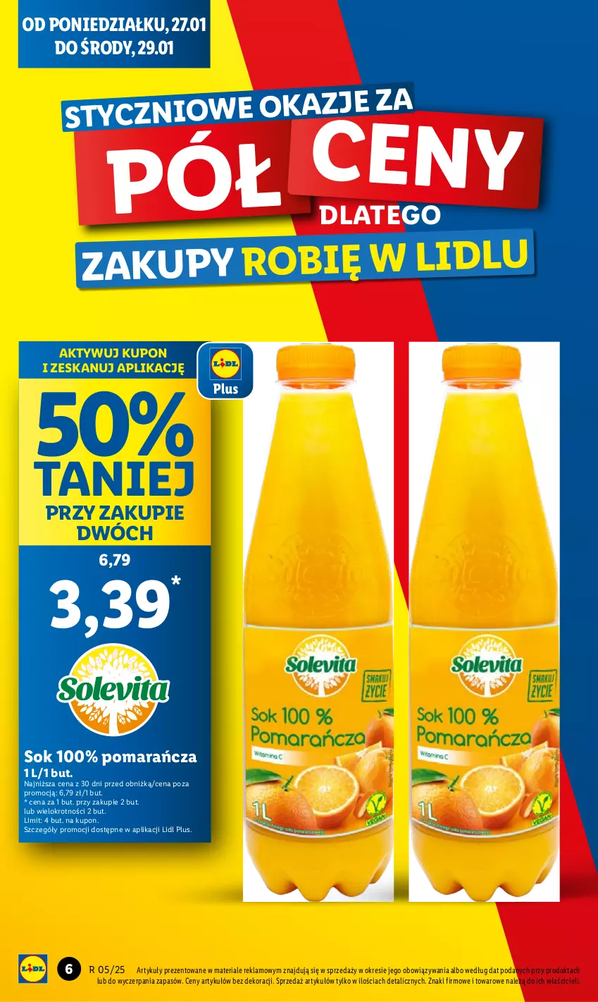 Gazetka promocyjna Lidl - GAZETKA - ważna 27.01 do 29.01.2025 - strona 6 - produkty: Sok