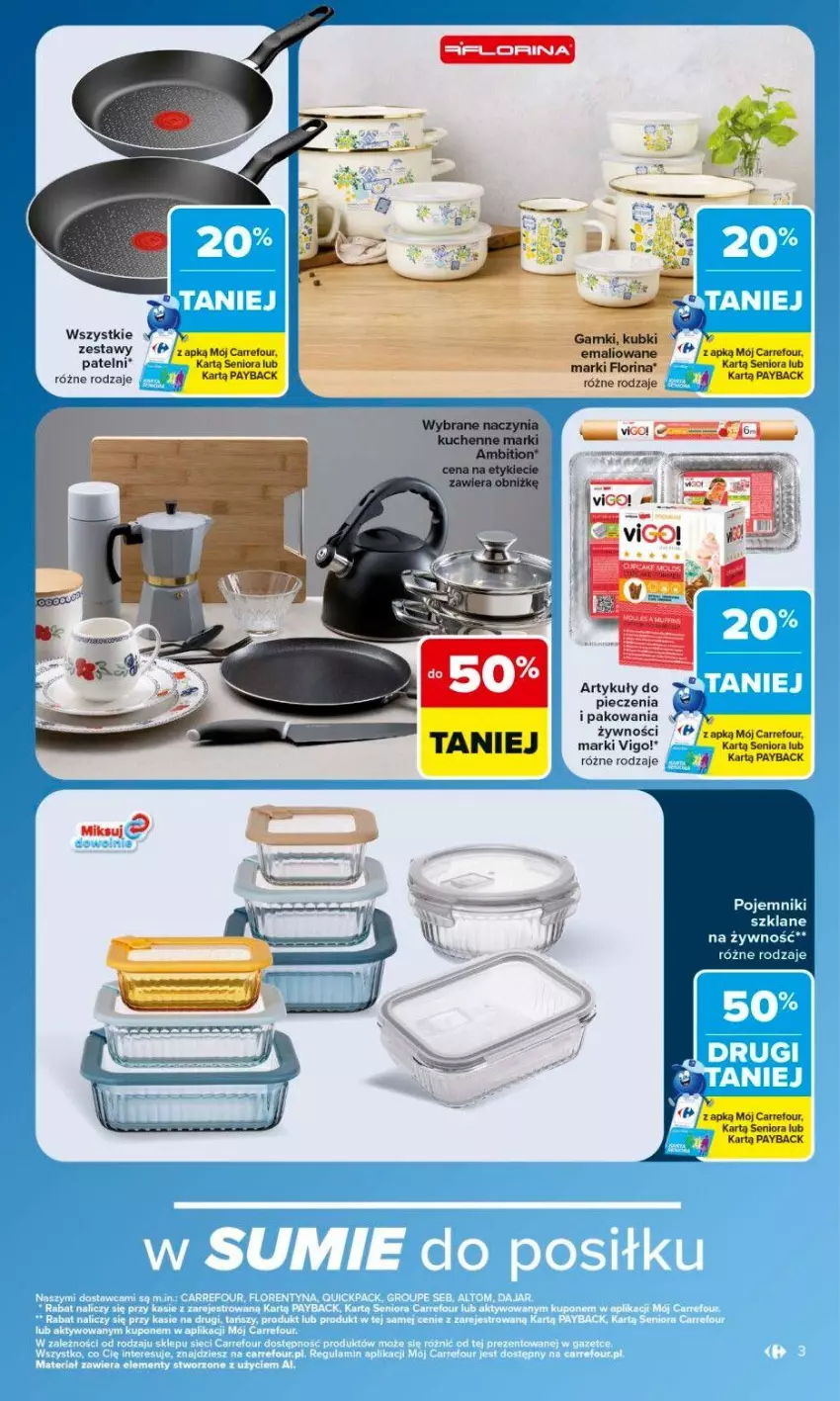 Gazetka promocyjna Carrefour - Gazetka Carrefour w SUMIE same okazje - ważna 08.06 do 20.06.2026 - strona 3 - produkty: Piec, Pojemnik