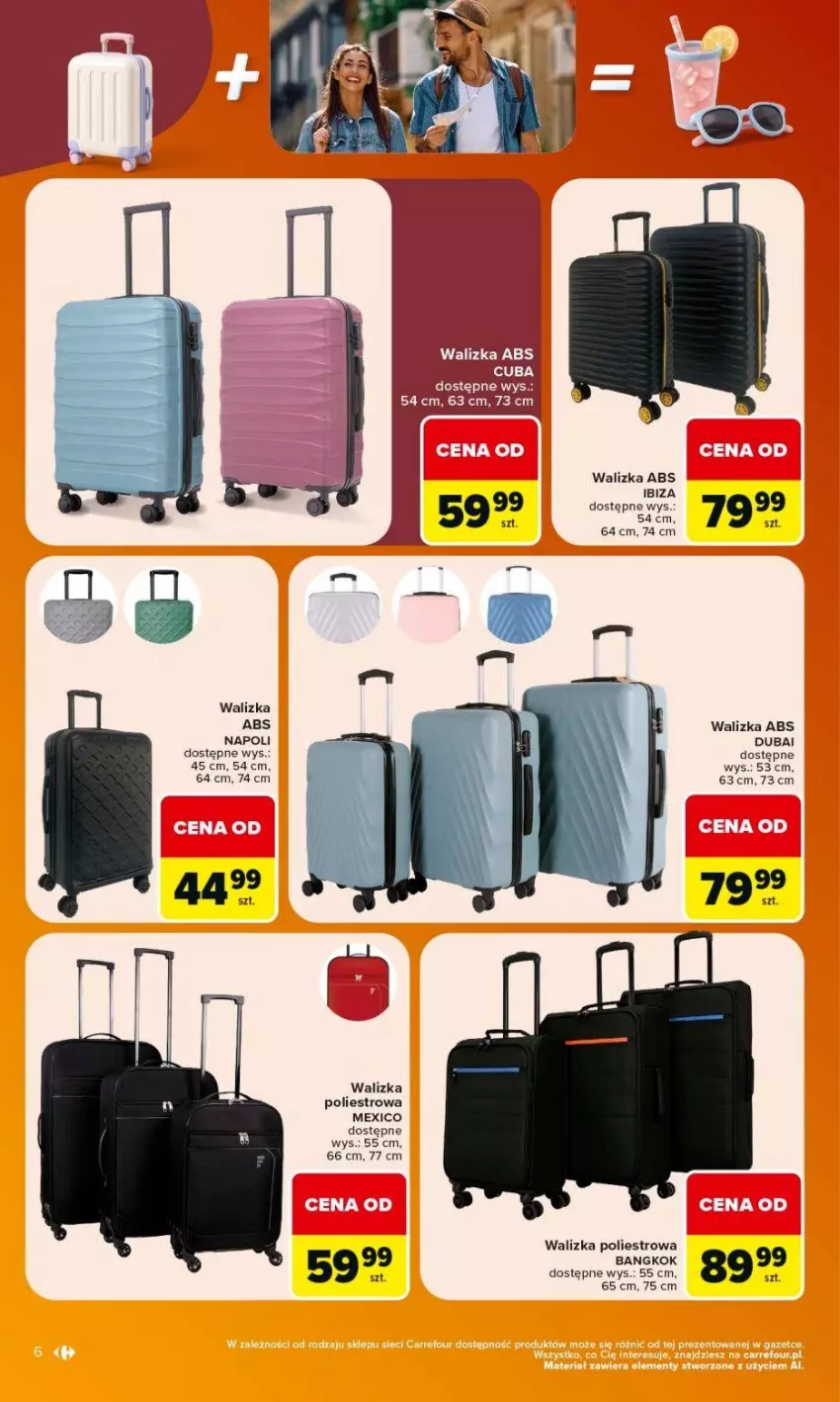 Gazetka promocyjna Carrefour - Gazetka Carrefour w SUMIE same okazje - ważna 08.06 do 20.06.2026 - strona 6 - produkty: Walizka