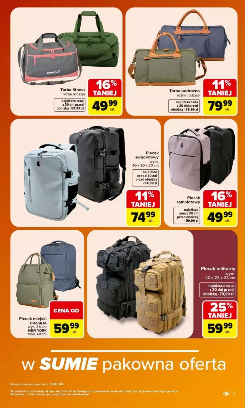 Gazetka promocyjna Carrefour - Gazetka Carrefour w SUMIE same okazje - ważna 08.06 do 20.06.2026 - strona 7 - produkty: Amol, Plecak, Samolot, Torba
