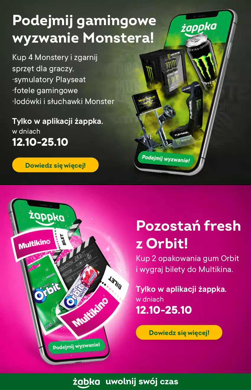 Gazetka promocyjna Żabka - ważna 12.10 do 18.10.2022 - strona 25 - produkty: Fotel, Gra, Orbit, Słuchawki, Tera