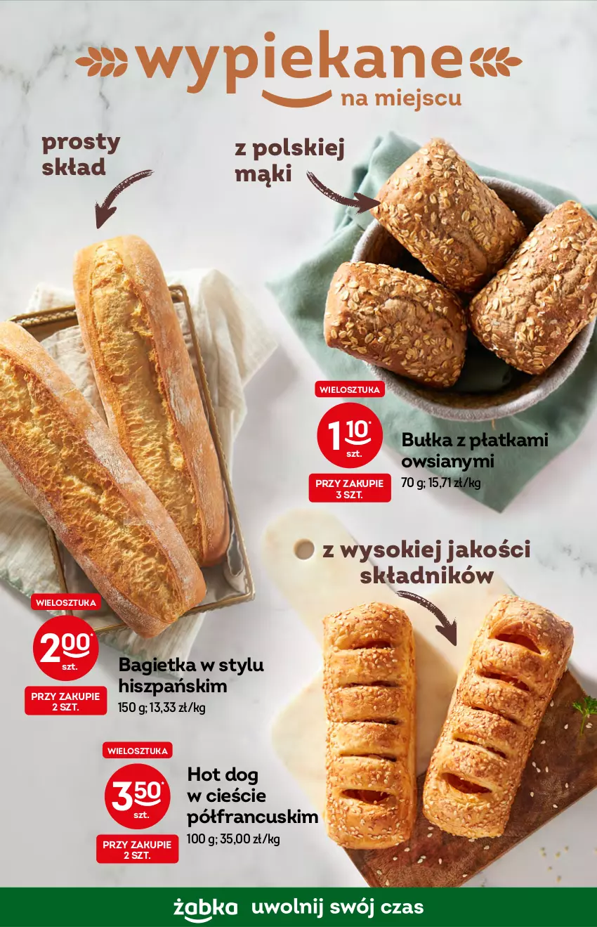 Gazetka promocyjna Żabka - ważna 12.10 do 18.10.2022 - strona 29 - produkty: Bagietka, Bułka, Hot dog, Sok