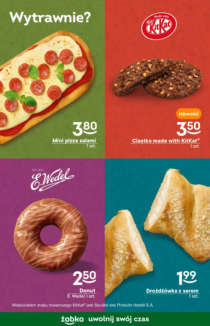 Gazetka promocyjna Żabka - ważna 12.10 do 18.10.2022 - strona 5 - produkty: Donut, E. Wedel, Nestlé, Pizza, Salami, Ser