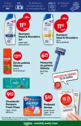 Gazetka promocyjna Żabka - Gazetka - ważna od 18.10 do 18.10.2022 - strona 43 - produkty: Pampers, Fusion, Szynka, Chusteczki, Always, Szampon, Podpaski, Gillette, Maszynka, Maszynka do golenia