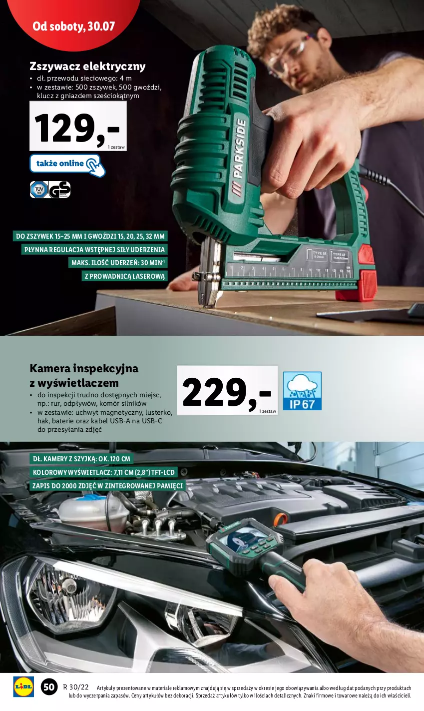 Gazetka promocyjna Lidl - GAZETKA - ważna 25.07 do 30.07.2022 - strona 52 - produkty: Kabel USB, Kamera, Kamery, Ser