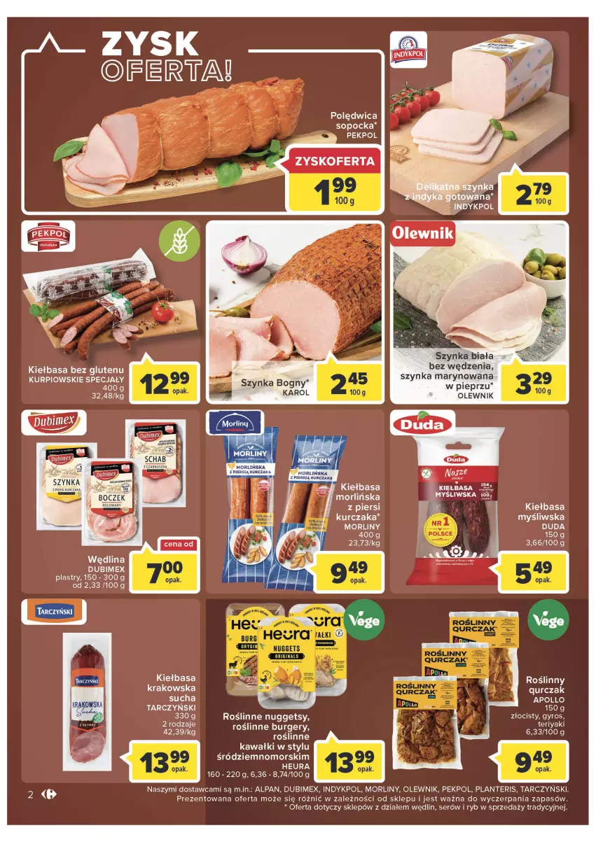 Gazetka promocyjna Carrefour - Gazetka Market - ważna 28.06 do 02.07.2022 - strona 2 - produkty: Boczek, Burger, Duda, Fa, Gyros, Kawa, Kiełbasa, Kurczak, LG, Morliny, O nas, Olewnik, Pekpol, Pieprz, Polędwica, Ser, Szynka, Szynka biała, Tarczyński, Wędlina