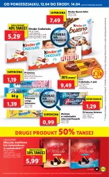 Gazetka promocyjna Lidl - GAZETKA - Gazetka - ważna od 14.04 do 14.04.2021 - strona 35 - produkty: Princessa, Por, Nesquik, Kinder Bueno, Wafelek, Wawel, Mleczko, Czekolada, Kinder, Kokos