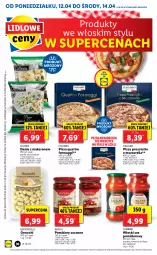 Gazetka promocyjna Lidl - GAZETKA - Gazetka - ważna od 14.04 do 14.04.2021 - strona 36 - produkty: Mozzarella, Tortelloni, Makaron, Sos, Gnocchi, Sos pomidorowy, Prosciutto, Penne, Pizza, Maggi, Pomidory, LG