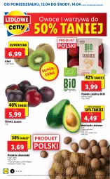 Gazetka promocyjna Lidl - GAZETKA - Gazetka - ważna od 14.04 do 14.04.2021 - strona 6 - produkty: Warzywa, Por, Kiwi, Ziemniaki, Owoce, Jabłka