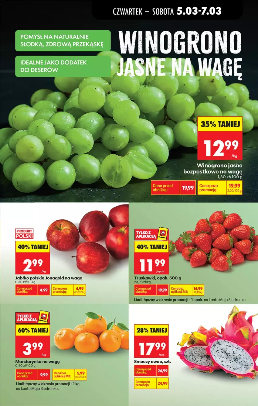 Gazetka promocyjna Biedronka - Od Czwartku - ważna 05.03 do 11.03.2026 - strona 29 - produkty: Deser, Jonagold, Ser, Truskawki, Wino
