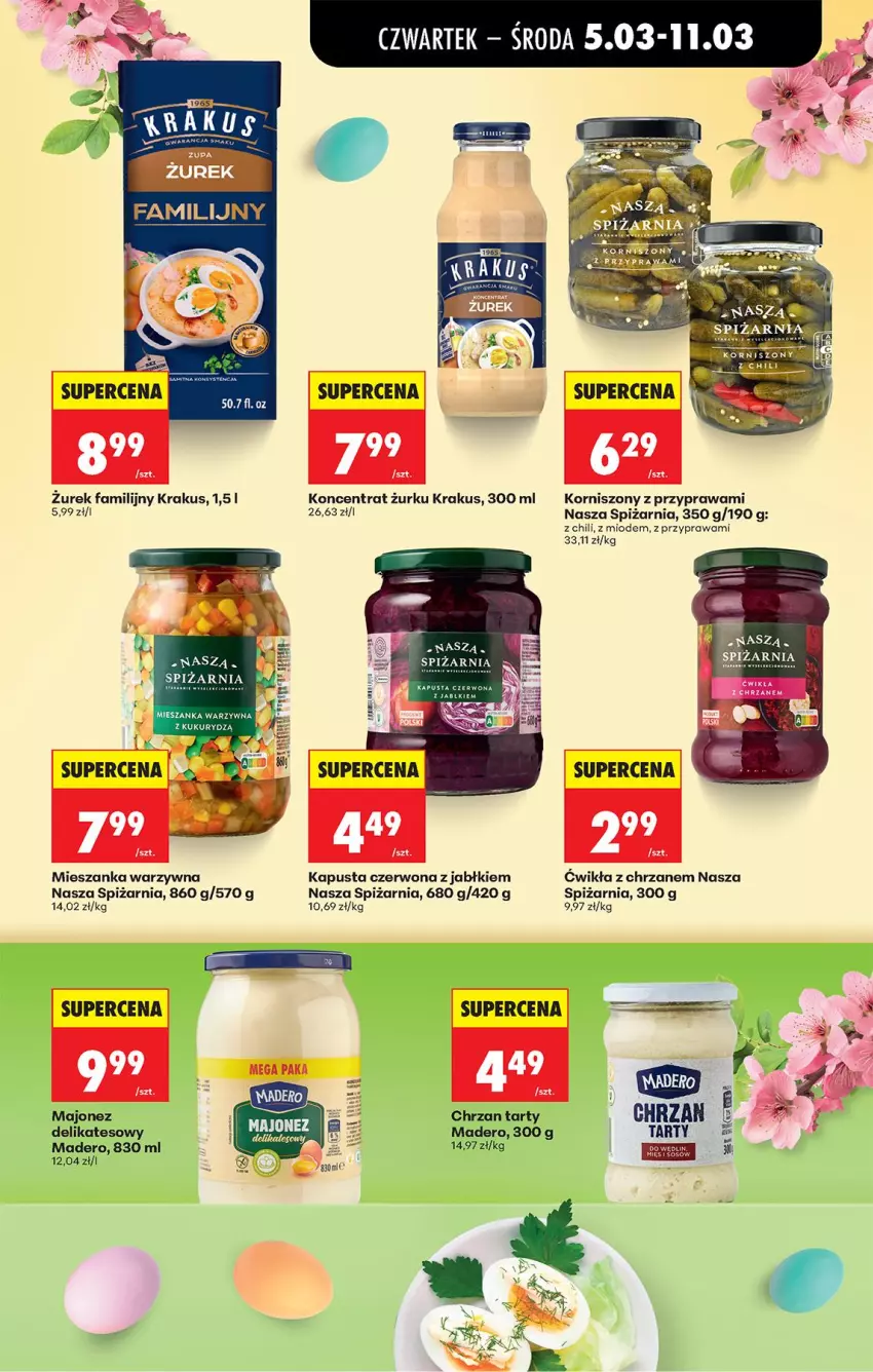 Gazetka promocyjna Biedronka - Od Czwartku - ważna 05.03 do 11.03.2026 - strona 59 - produkty: Chrzan, Fa, Korniszony, Krakus, Majonez, Mieszanka warzyw