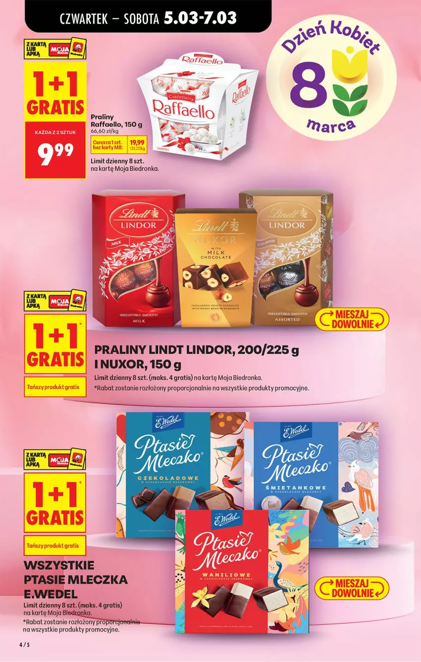 Gazetka promocyjna Biedronka - Od Czwartku - ważna 05.03 do 11.03.2026 - strona 6 - produkty: Fa, Gra, LG, Lindor, Lindt, Por, Praliny, Raffaello