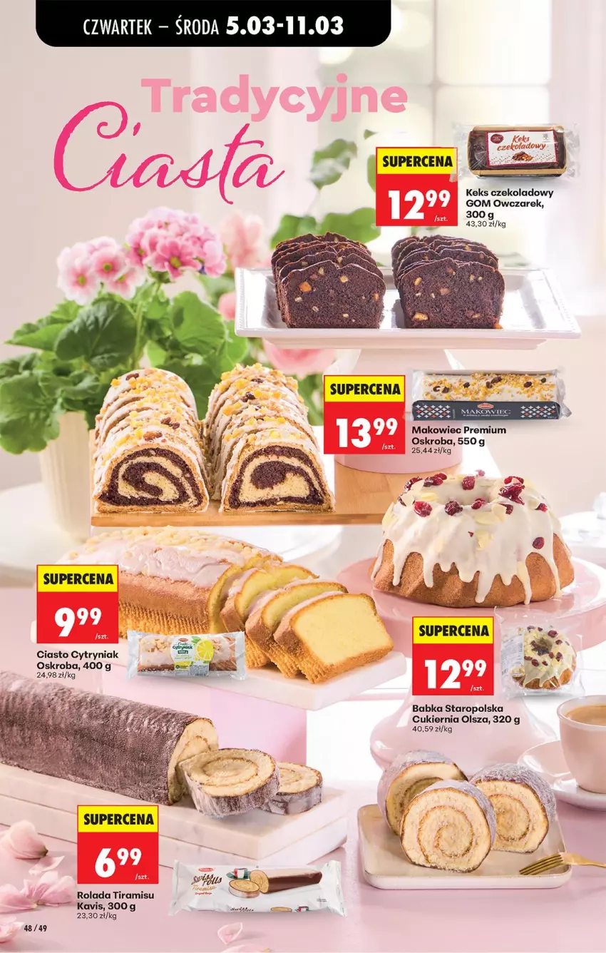 Gazetka promocyjna Biedronka - Od Czwartku - ważna 05.03 do 11.03.2026 - strona 60 - produkty: Babka, Cukier, Makowiec, Rolada