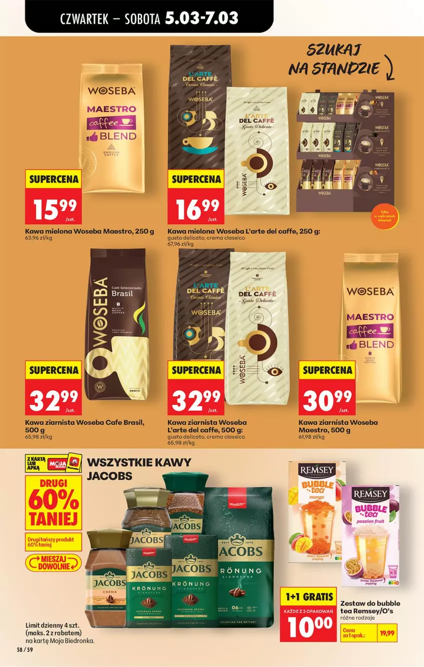 Gazetka promocyjna Biedronka - Od Czwartku - ważna 05.03 do 11.03.2026 - strona 72 - produkty: Gra, Jacobs, Kawa, Kawa mielona, Kawa ziarnista, Mango, Woseba