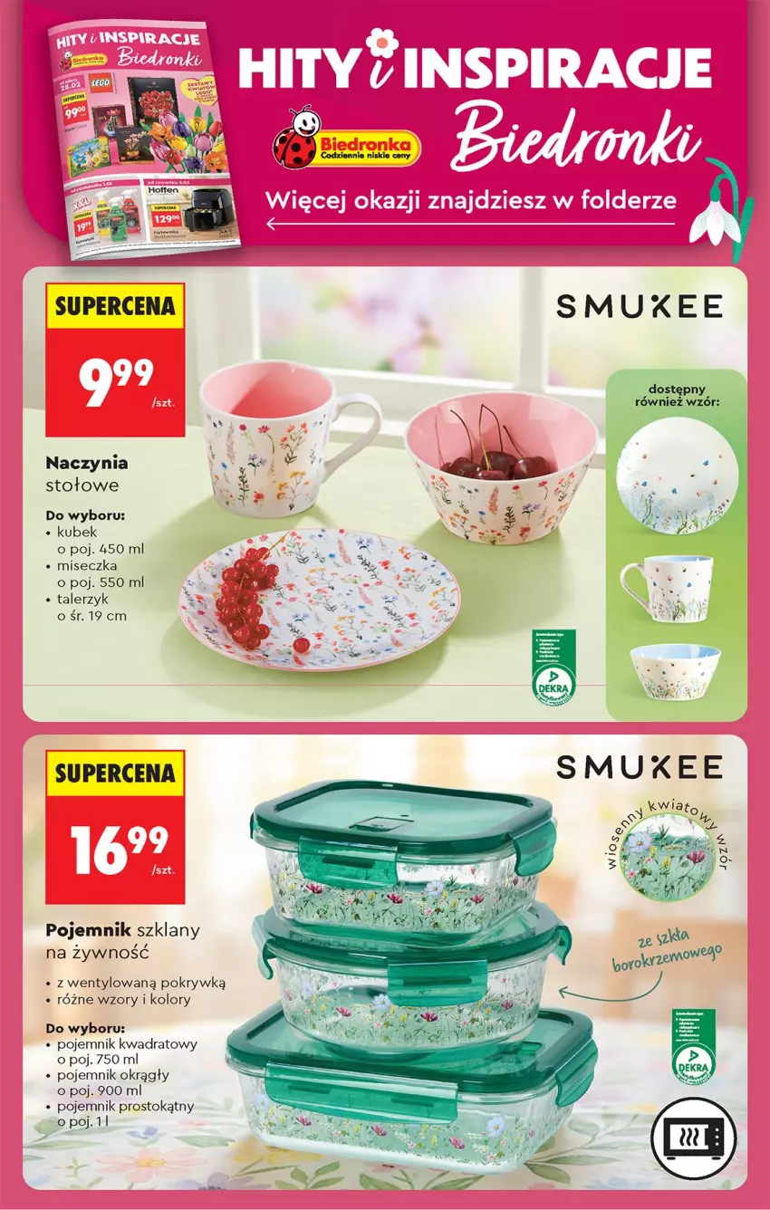 Gazetka promocyjna Biedronka - Od Czwartku - ważna 05.03 do 11.03.2026 - strona 78 - produkty: Kubek, Miseczka, Pojemnik, Pojemnik szklany, Talerz, Talerzyk