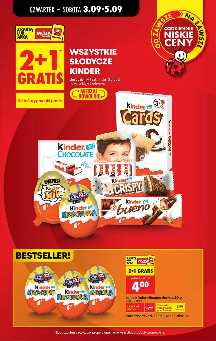 Gazetka promocyjna Biedronka - Od Czwartku - ważna 03.09 do 05.09.2026 - strona 13 - produkty: Fa, Gra, Kinder