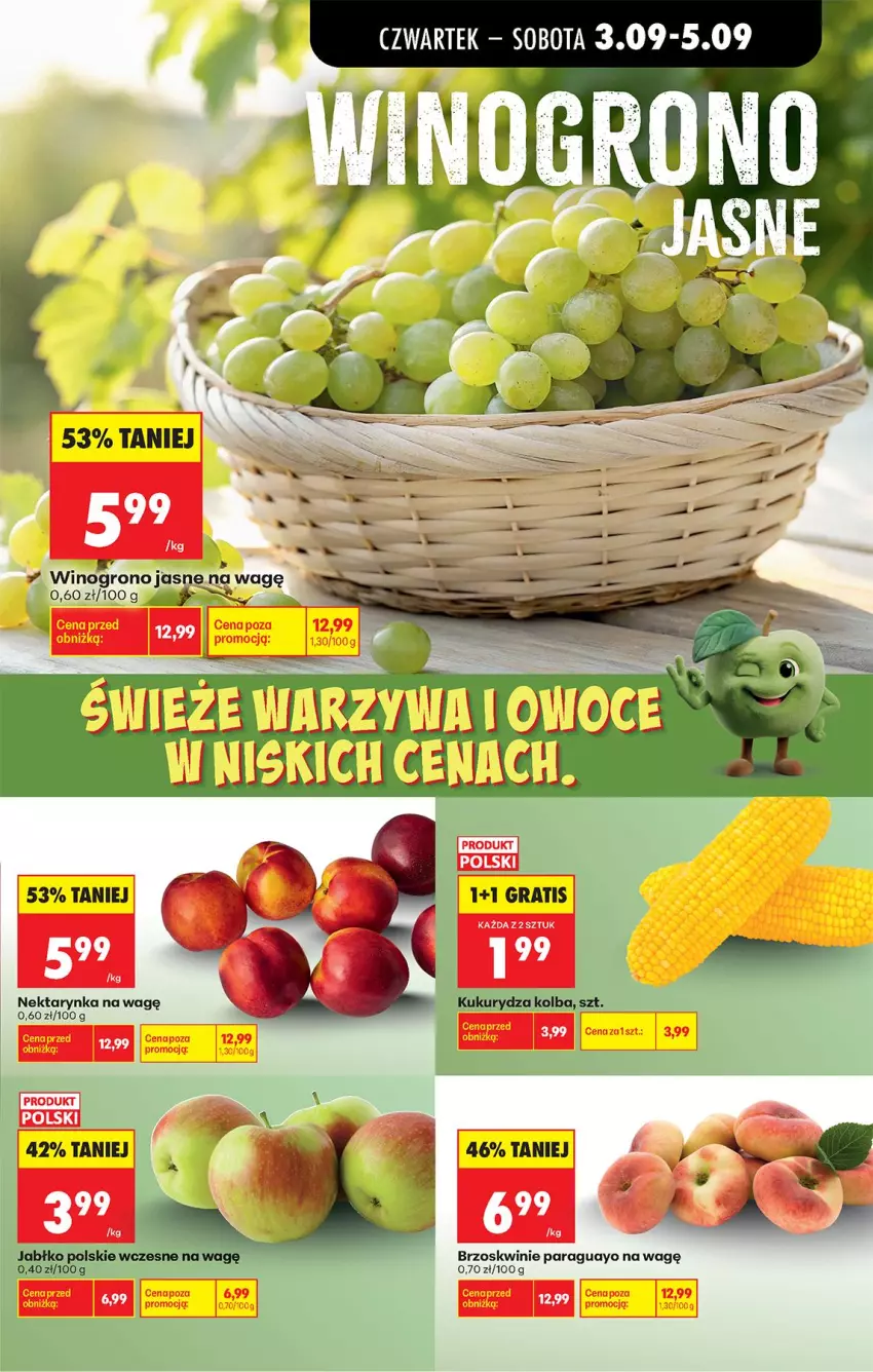 Gazetka promocyjna Biedronka - Od Czwartku - ważna 03.09 do 05.09.2026 - strona 29 - produkty: Brzoskwinie, Gra, Kukurydza, Nektar, Nektarynka, Wino