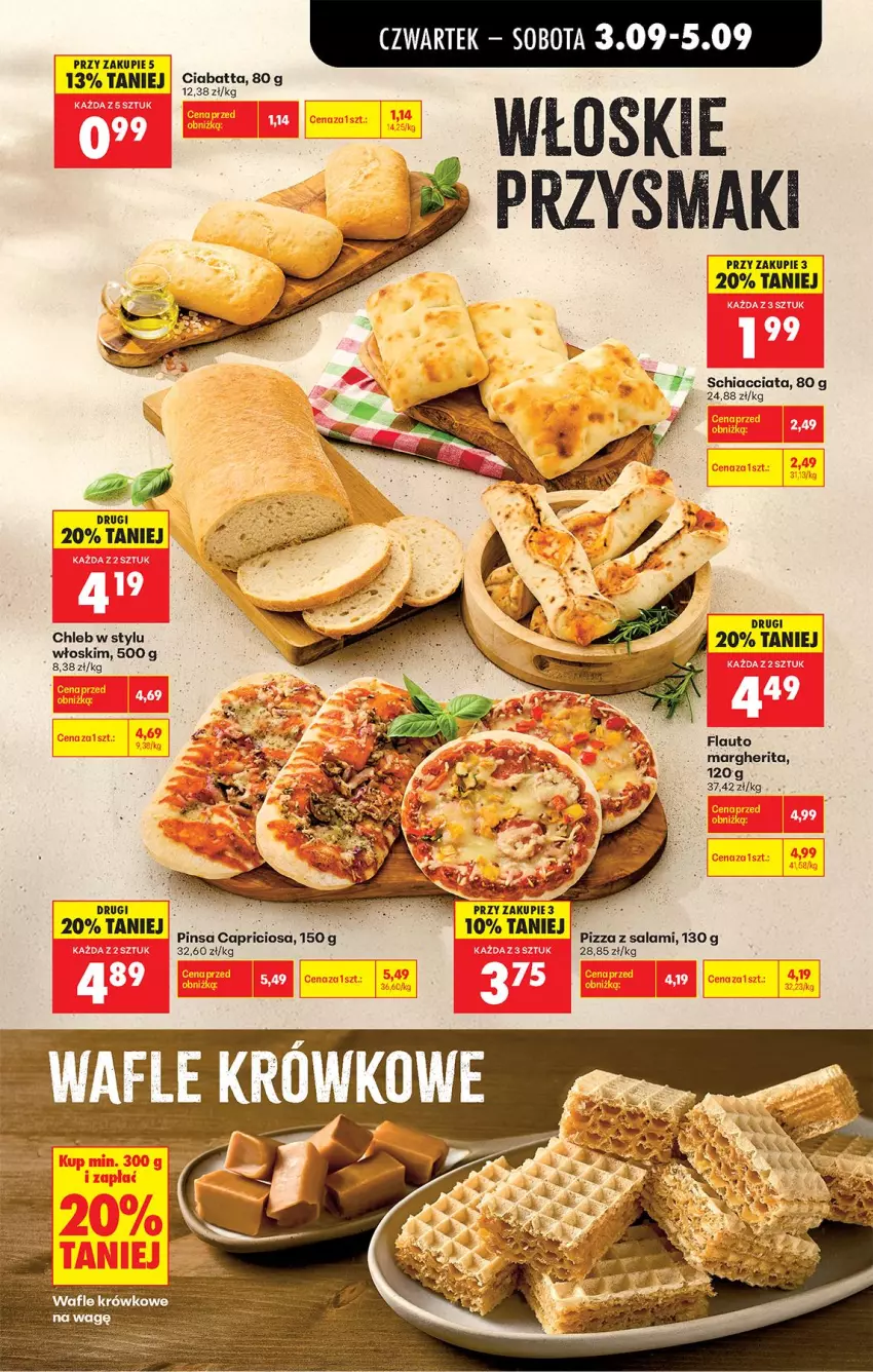 Gazetka promocyjna Biedronka - Od Czwartku - ważna 03.09 do 05.09.2026 - strona 41 - produkty: Chia, Chleb, Ciabatta, Pizza, Salami, Wafle