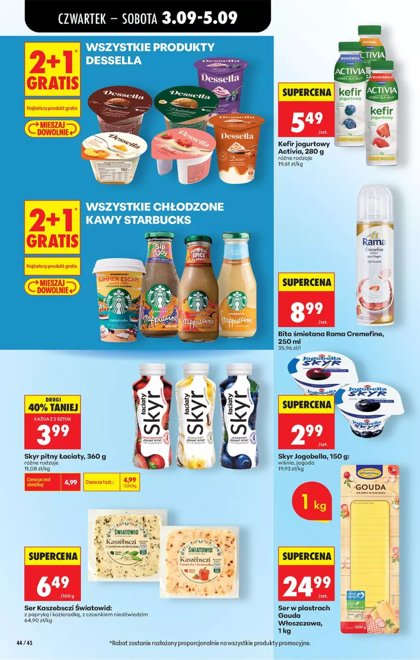 Gazetka promocyjna Biedronka - Od Czwartku - ważna 03.09 do 05.09.2026 - strona 50 - produkty: Activia, Bell, Bella, Fa, Gouda, Jogobella, Jogurt, Kefir, Por, Rama, Ser