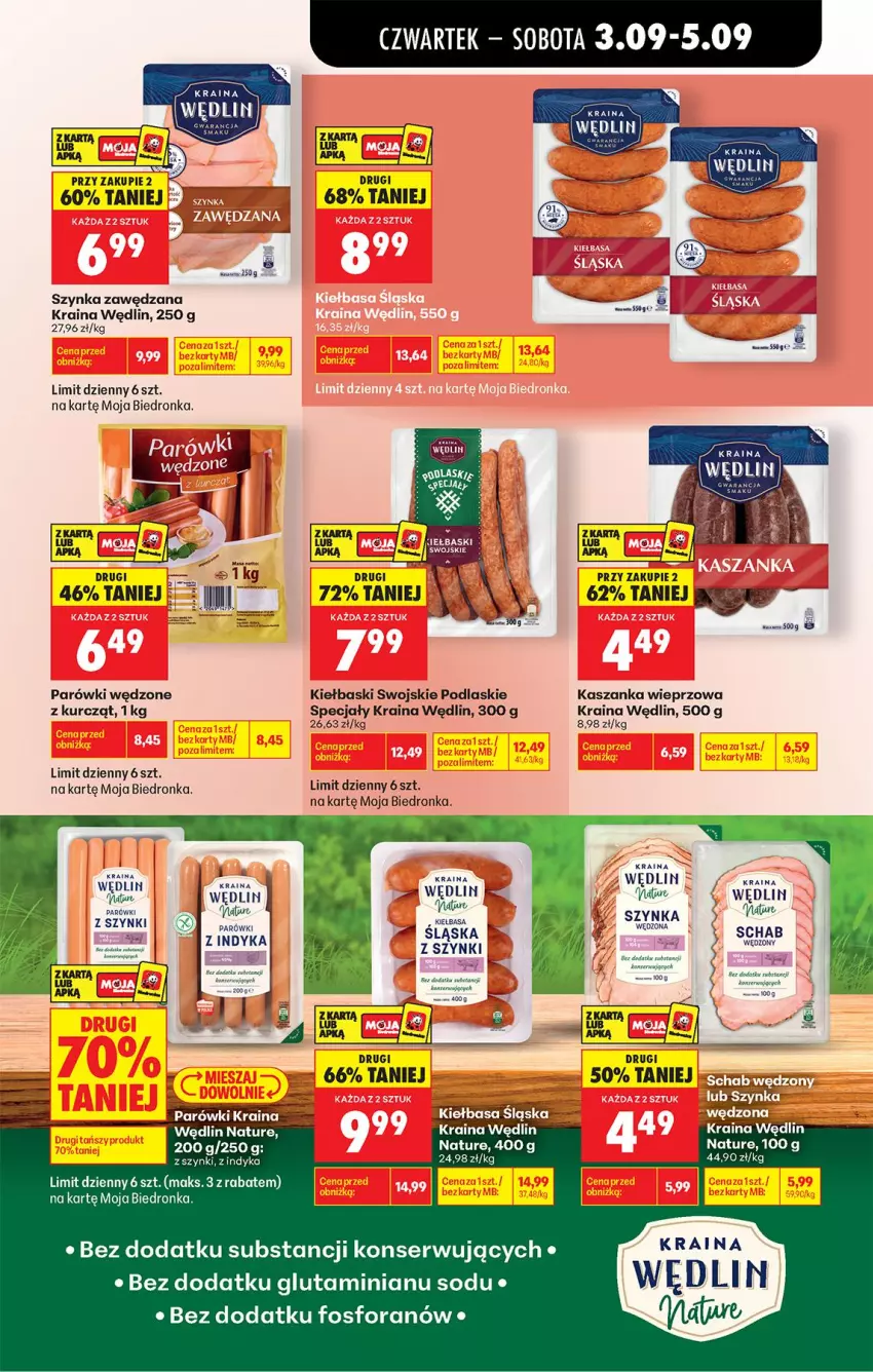 Gazetka promocyjna Biedronka - Od Czwartku - ważna 03.09 do 05.09.2026 - strona 51 - produkty: AEG, Fa, Kasza, Kaszanka, Kiełbasa, Koc, Parówki, Podlaski, Ser, Szynka