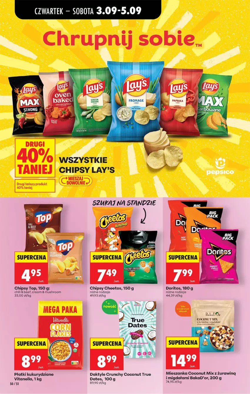 Gazetka promocyjna Biedronka - Od Czwartku - ważna 03.09 do 05.09.2026 - strona 58 - produkty: Cheetos, Chipsy, Daktyle, Mus, Top