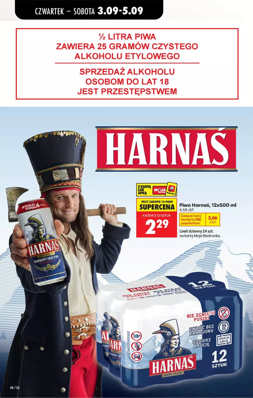 Gazetka promocyjna Biedronka - Od Czwartku - ważna 03.09 do 05.09.2026 - strona 62 - produkty: Harnaś