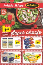Gazetka promocyjna Arhelan - Gazetka - Gazetka - ważna od 20.03 do 20.03.2022 - strona 1 - produkty: Majonez, Ryba, Margaryna, Delicje, Danio, Rzodkiewka, Hellmann’s, Lisner
