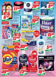 Gazetka promocyjna Dino - Gazetka 21 - Gazetka - ważna od 30.05 do 30.05.2023 - strona 27 - produkty: Płyn do prania, Pampers, Papier, Finish, Bref, Pieluchy, Proszek do prania, Velvet, Dada, Vizir, Ręcznik, Perwoll, Zmywarki, Sidolux, Kapsułki do prania, Fa