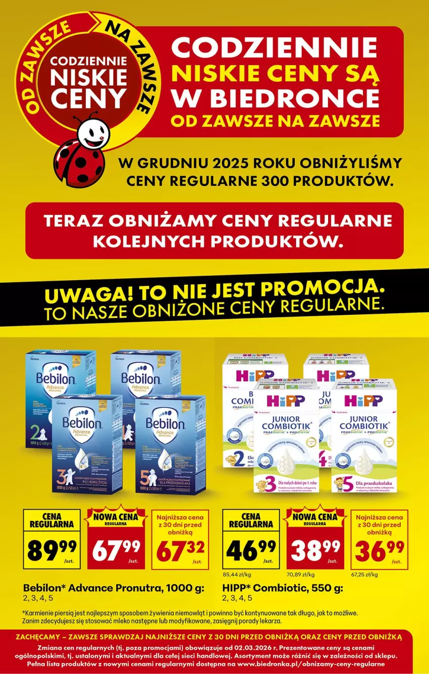 Gazetka promocyjna Biedronka - Tani Weekend - ważna 06.03 do 07.03.2026 - strona 10 - produkty: BEBILON, HiPP, Karmi, Mleko, O nas, Olej, Por, Tera