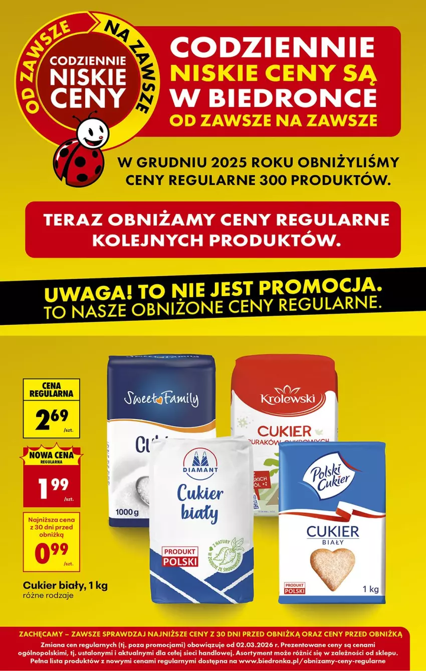Gazetka promocyjna Biedronka - Tani Weekend - ważna 06.03 do 07.03.2026 - strona 14 - produkty: Cukier, O nas, Olej, Tera, Waga