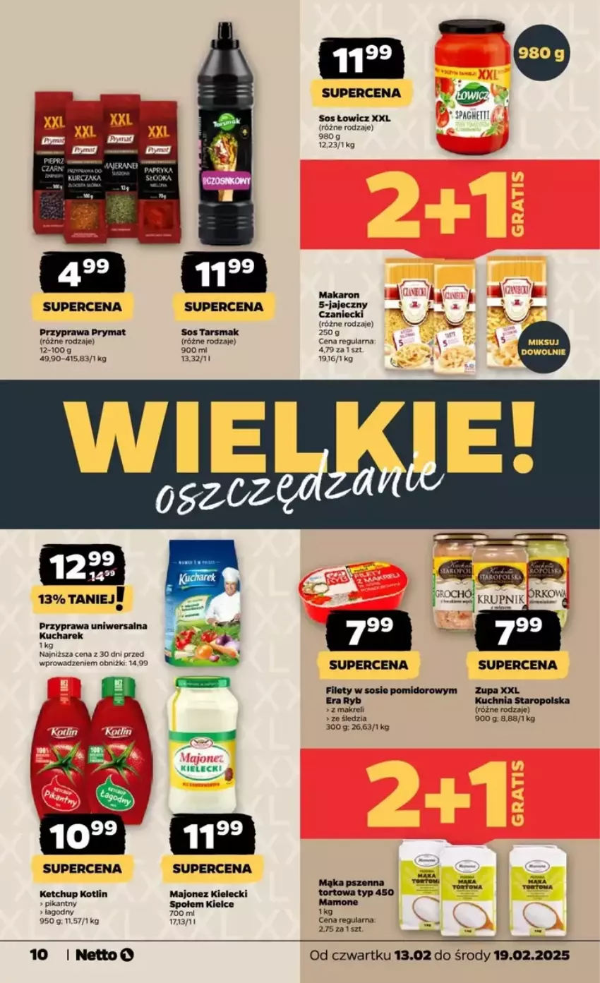 Gazetka promocyjna Netto - ważna 13.02 do 19.02.2025 - strona 2 - produkty: Ketchup, Kucharek, Majonez, Mąka, Mąka pszenna, Makaron, Przyprawa uniwersalna, Sos