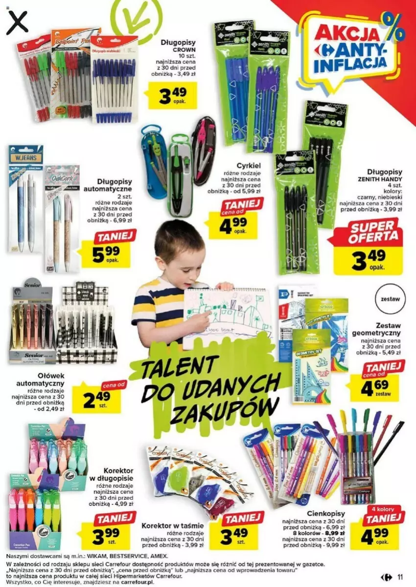 Gazetka promocyjna Carrefour - ważna 22.08 do 09.09.2023 - strona 3 - produkty: Długopis, Ser