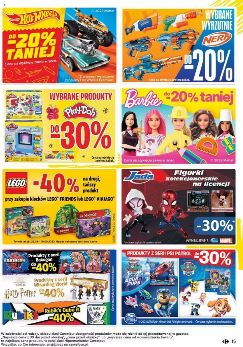 Gazetka promocyjna Carrefour - ważna 22.08 do 09.09.2023 - strona 7 - produkty: LEGO