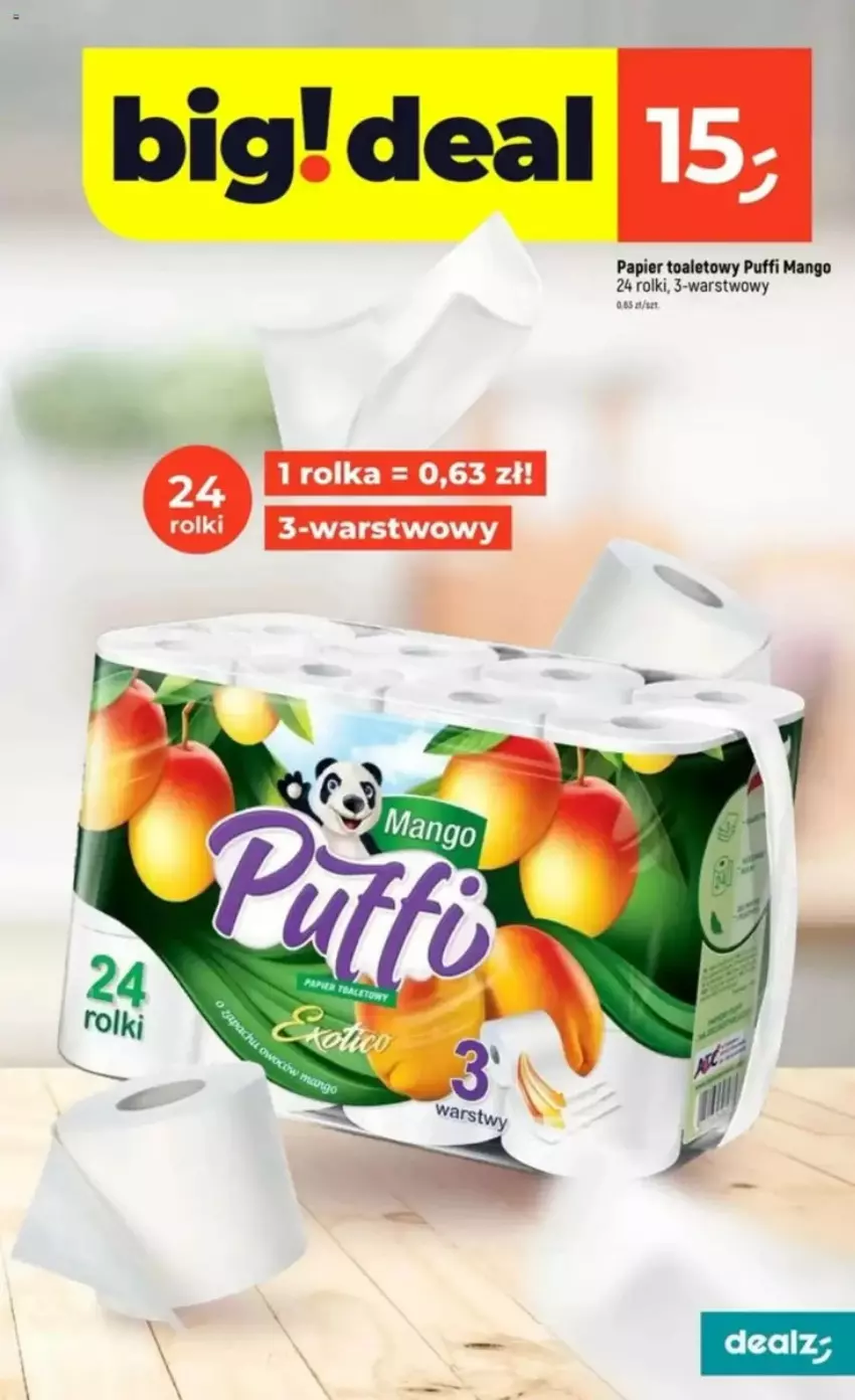 Gazetka promocyjna Dealz - ważna 15.05 do 21.05.2025 - strona 14 - produkty: Mango, Papier, Papier toaletowy, Puf, Rolki