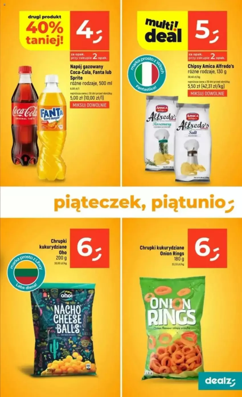 Gazetka promocyjna Dealz - ważna 15.05 do 21.05.2025 - strona 41 - produkty: Chrupki, Coca-Cola, Fa, Fanta, Napój