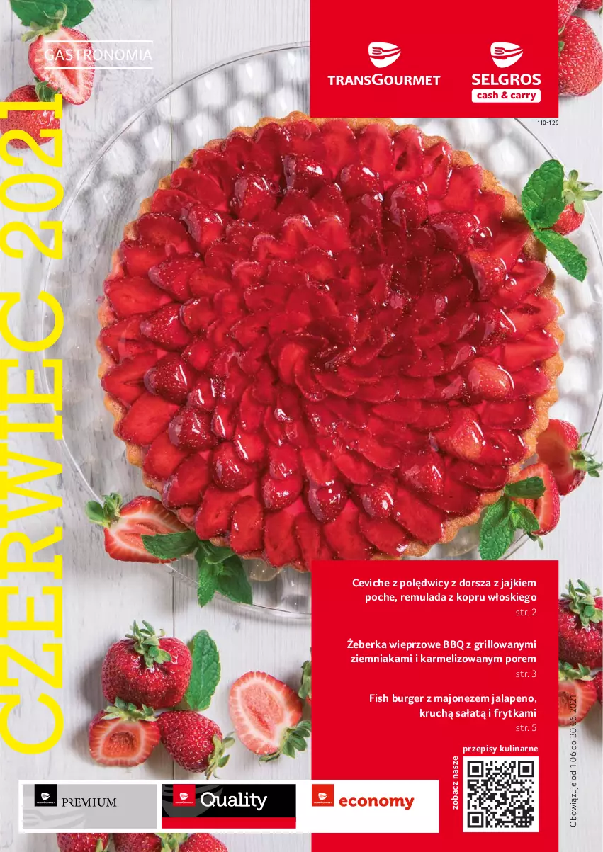 Gazetka promocyjna Selgros - Oferta gastronomiczna - ważna 01.05 do 31.05.2021 - strona 1 - produkty: Burger, Dorsz, Grill, Majonez, Por, Sałat