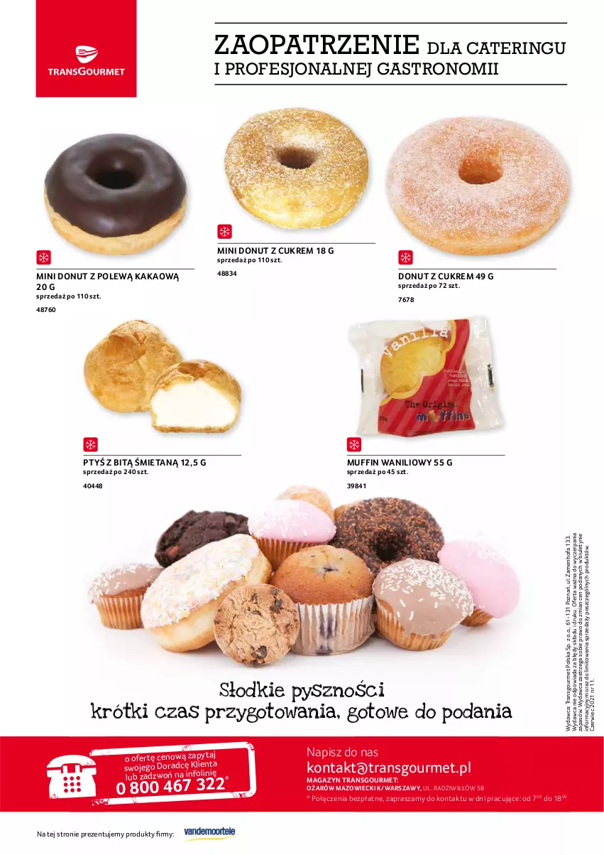 Gazetka promocyjna Selgros - Oferta gastronomiczna - ważna 01.05 do 31.05.2021 - strona 20 - produkty: Donut, Fa, Kakao, O nas, Tran
