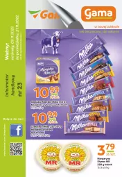 Gazetka promocyjna Gama - Gazetka Gama - Gazetka - ważna od 21.11 do 21.11.2022 - strona 1 - produkty: Piec, O nas, Mleczko, Margaryna, Czekolada, Kubek, Słynne, Milka, Fa